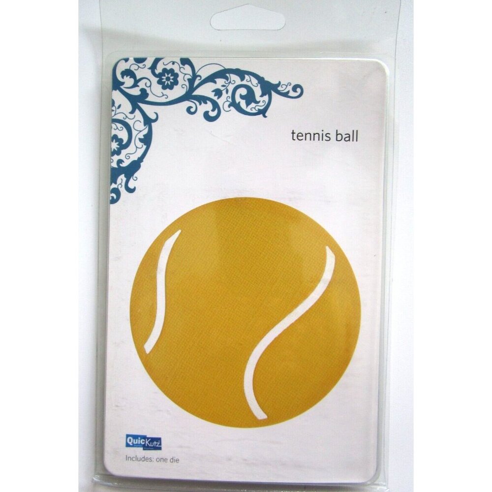 QuicKutz "Tennis Ball" - One Die Cut "REV 0098 Revolution Die" - 2008 NOS